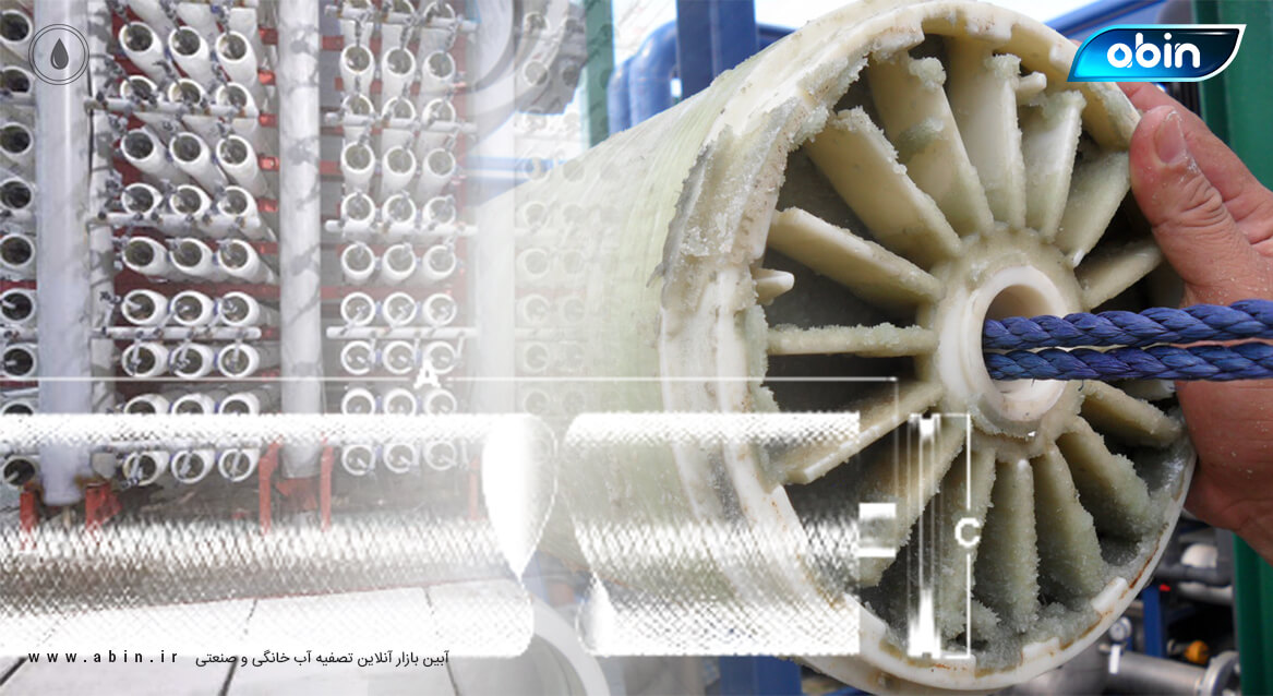 کاهش دبی و ثابت بودن میزان نمک عبوری از ممبران